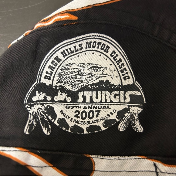 Jack Daniel’s & Black Hills Sturgis Bandanna with cool flames and logos - Picture 7 of 16